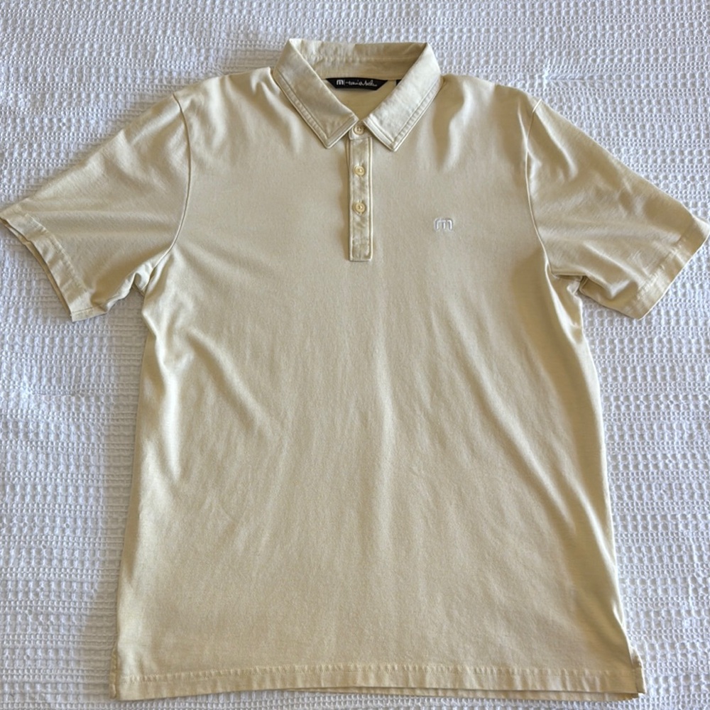 Travis Mathew Light Yellow The Zinna Polo